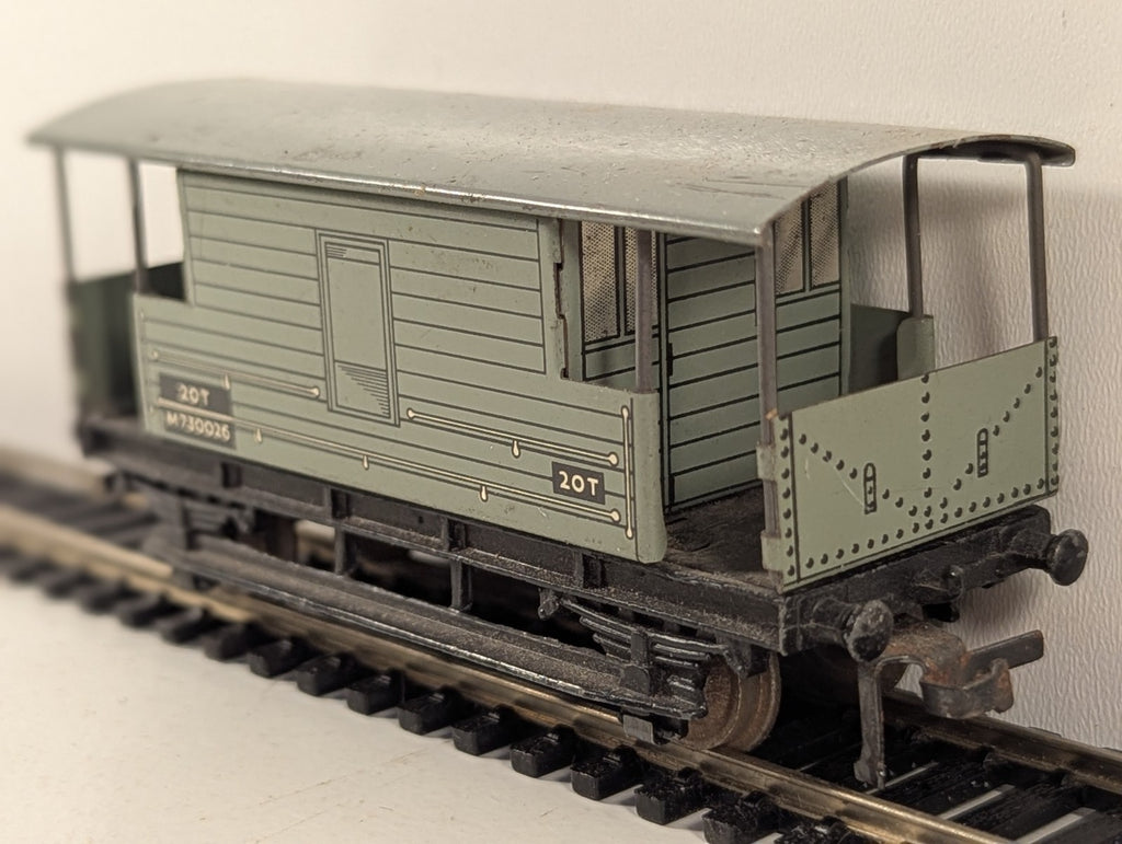 Hornby Dublo BR 20 Ton Brake Van Tinplate OO Gauge
