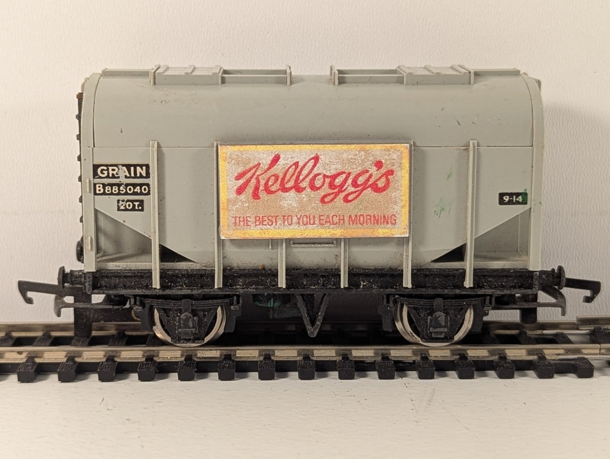 Hornby Dublo OO Gauge 20/21 Ton Grain Hopper Wagon 1973 Kelloggs