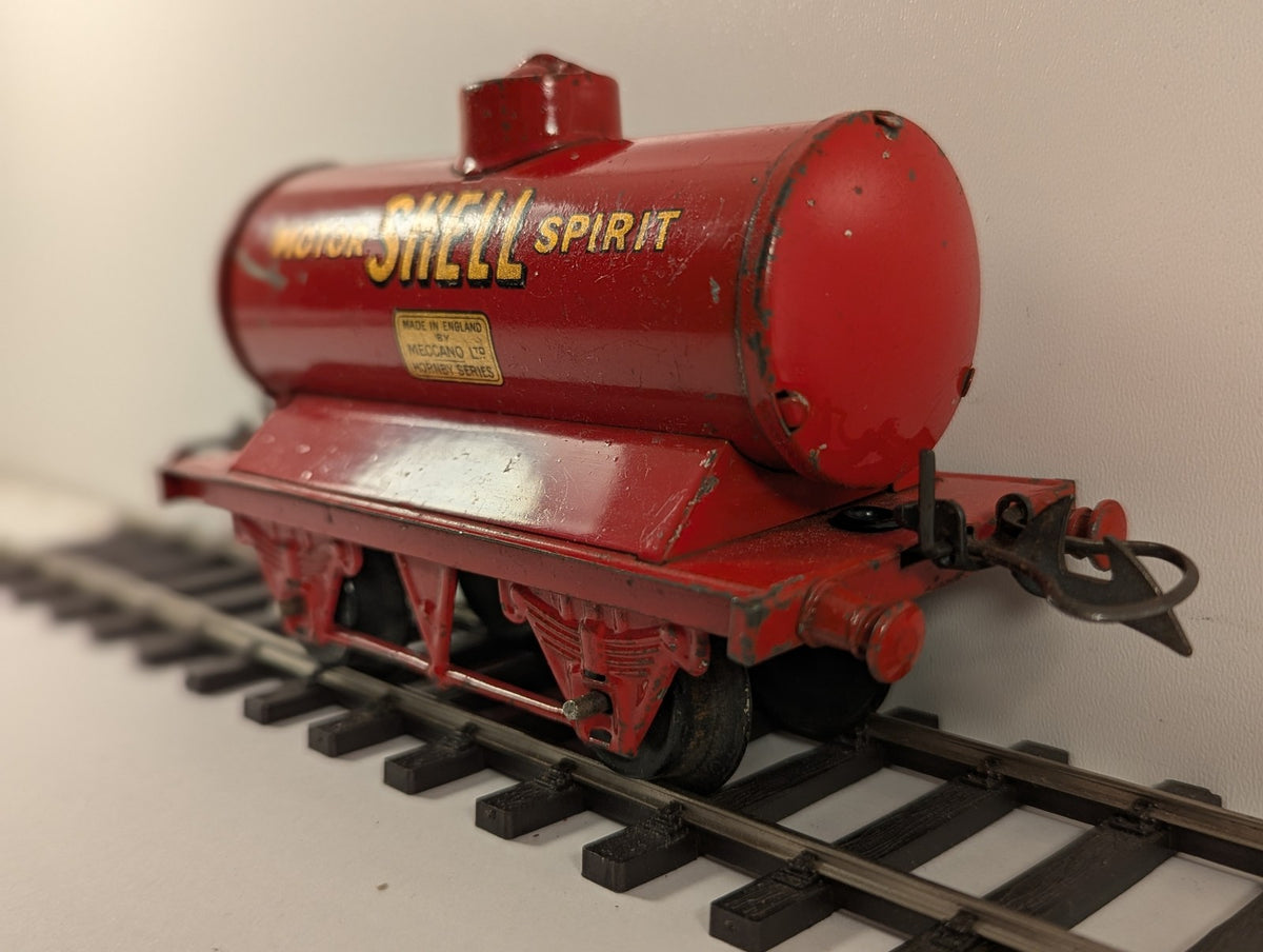 Hornby O Gauge No. 1 Motor Shell Spirit Tank Wagon Shell Red