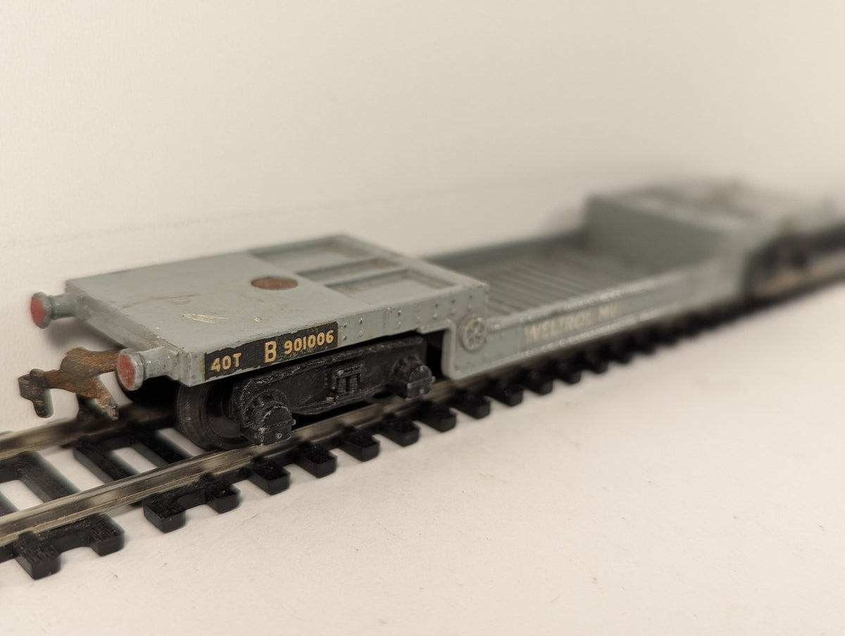 Hornby Dublo OO Gauge 40-Ton Weltrol MV Wagon Goods Wagon B901006 BR Grey 4685