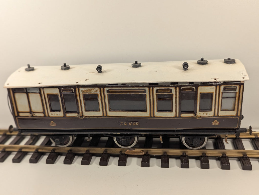 O Gauge LNWR 6 Wheel Passenger Coach G Gauge Wheels