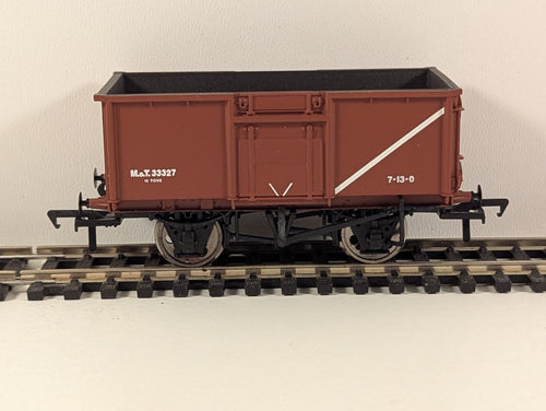 Bachmann 37-376A – 16T Pressed Steel Mineral Wagon No. 33327 (MOT Bauxite)