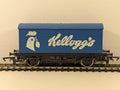Hornby OO Gauge Kellogg's Box Van Goods Wagon Kellogg's Blue R122