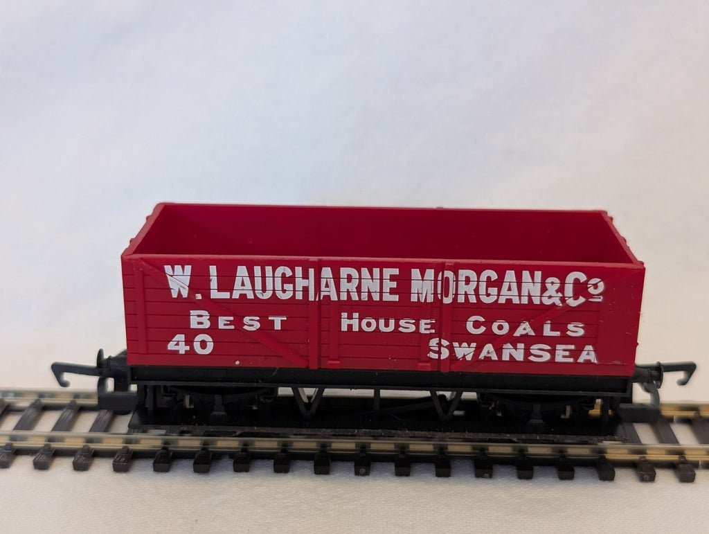 Hornby OO Gauge 7-Plank Open Wagon W. Laugharne Morgan & Co Goods Wagon