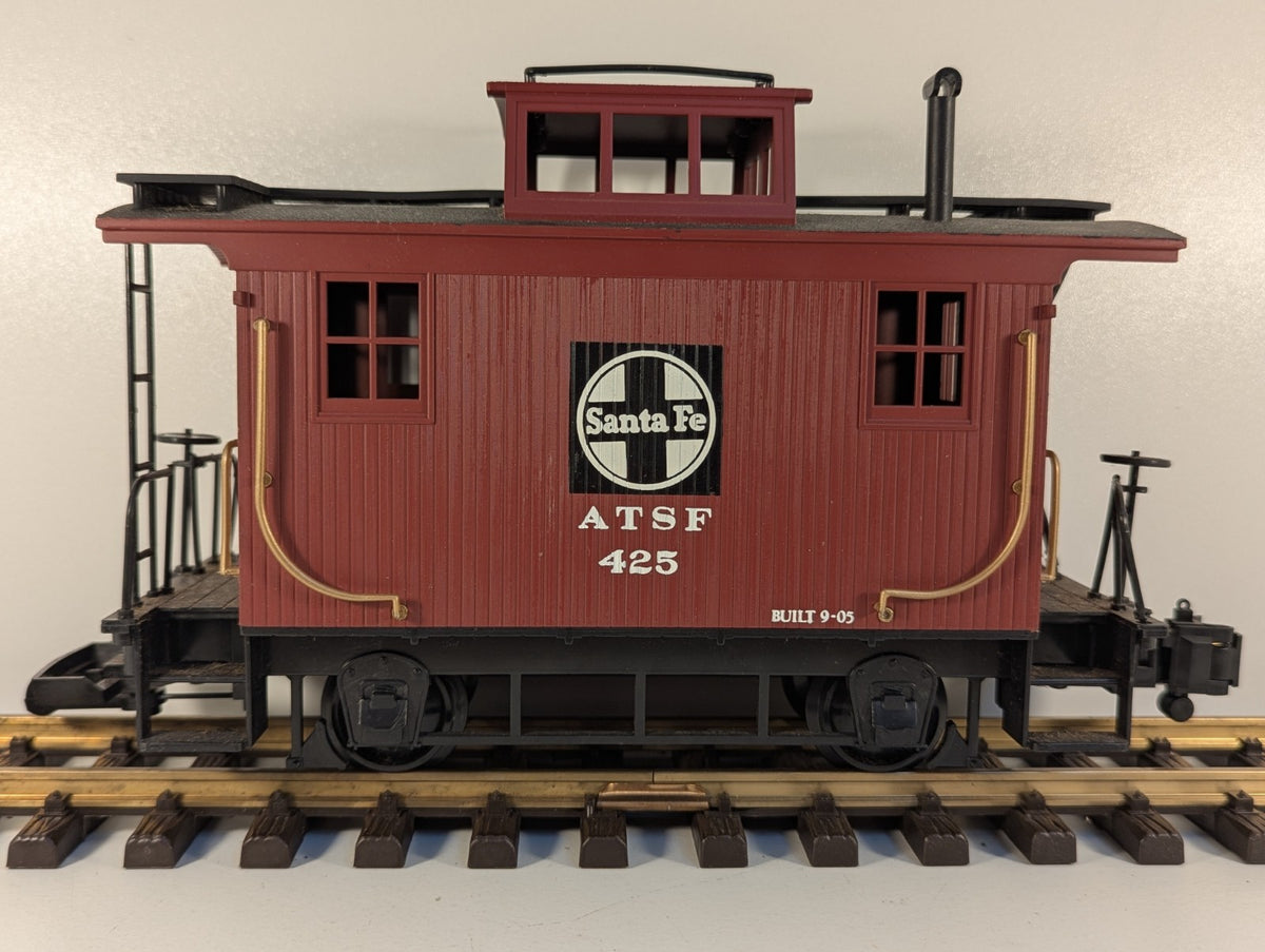 Bachmann G Scale Santa Fe ATSF 425 Bobber Caboose – Mixed Couplers