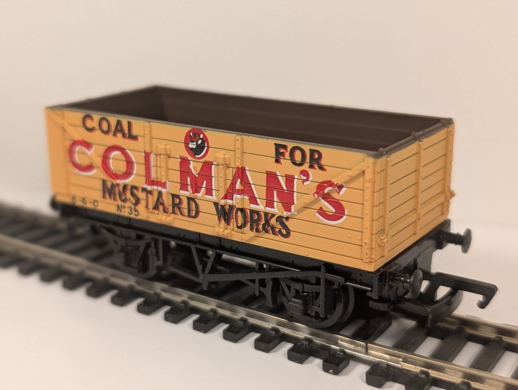 Mainline 37-127 OO Gauge 7 Plank Wagon Colman’s Mustard