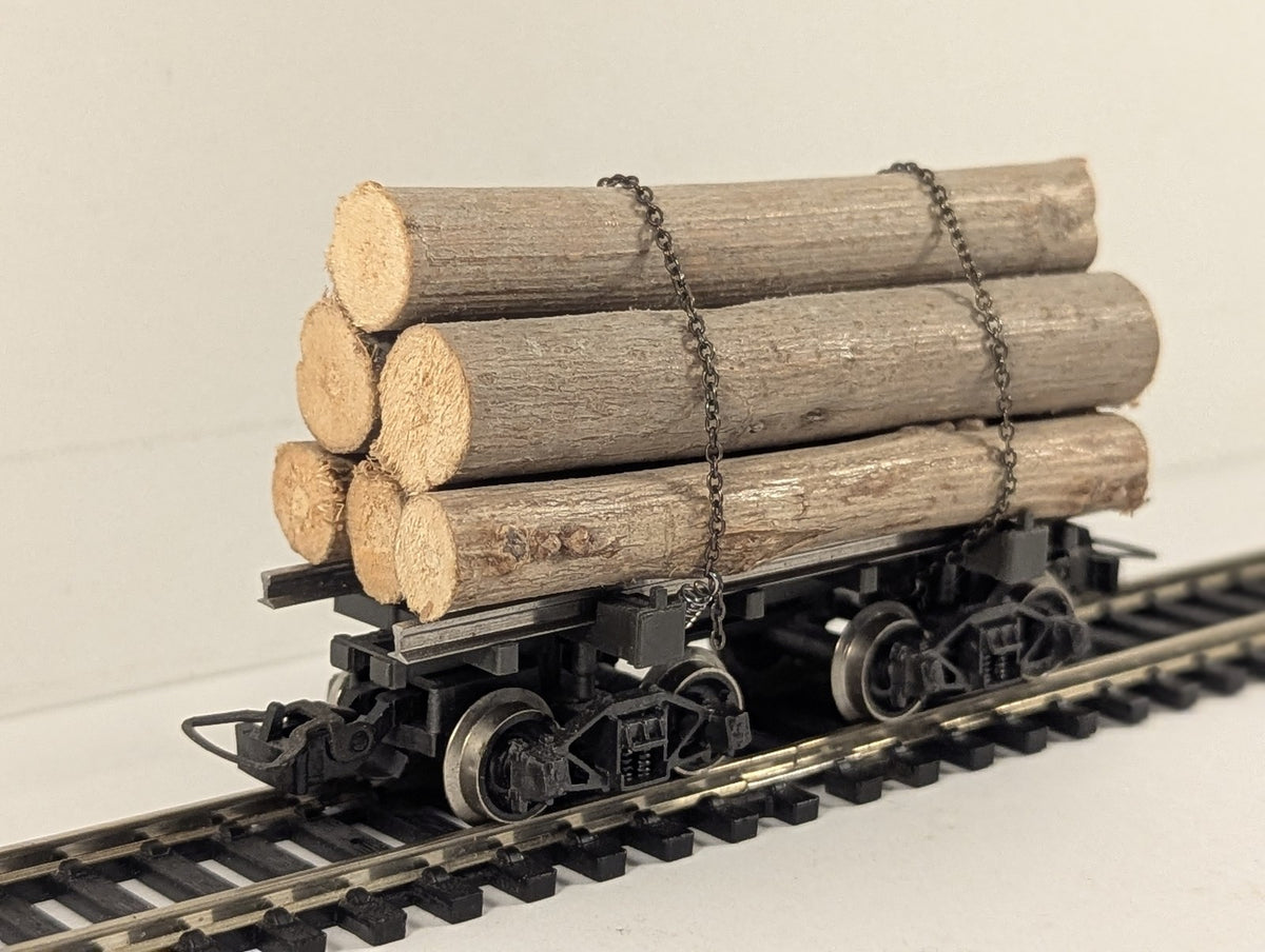 Rivarossi HO Gauge Skeleton Log Wagon Goods Wagon Black