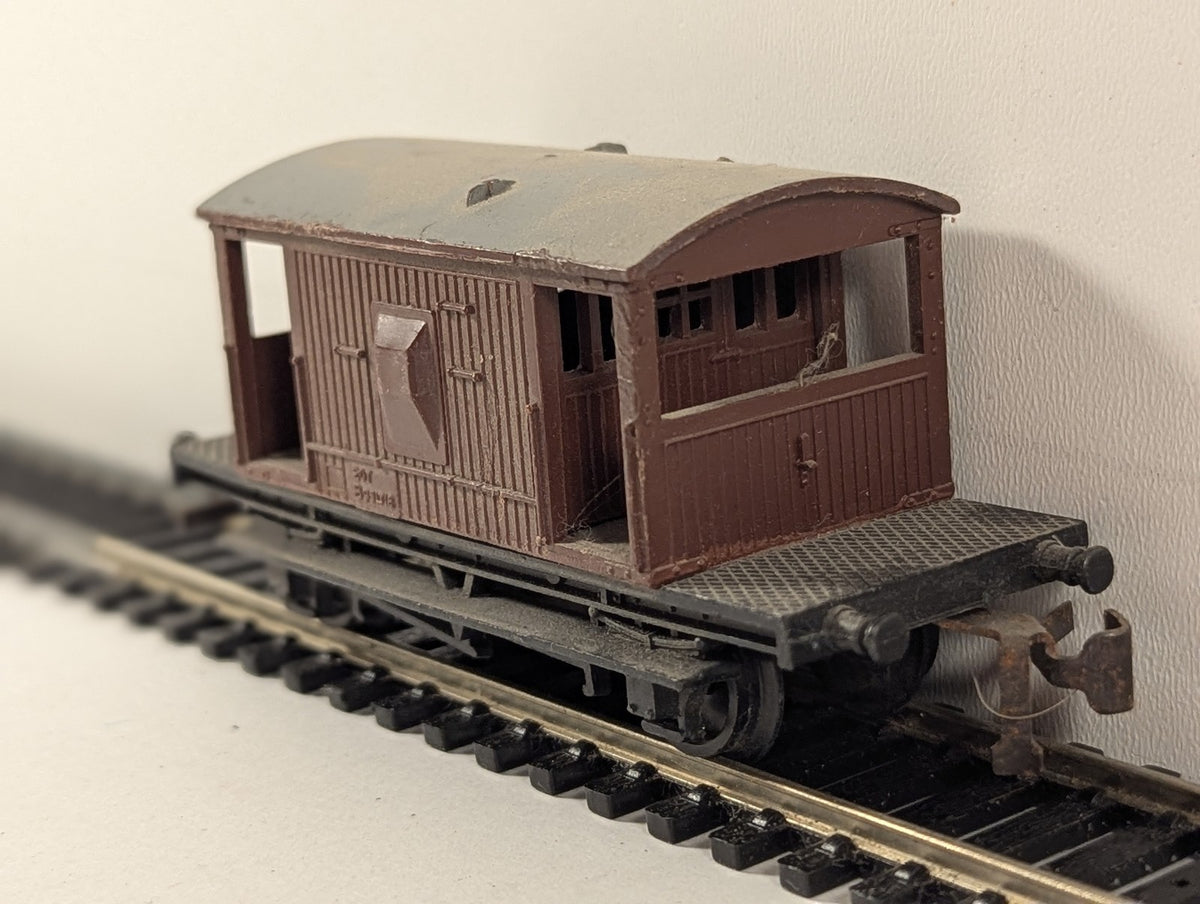 Jouef for Playcraft HO Scale BR 20 Ton Goods Brake Van Wagons B950718 BR Bauxite