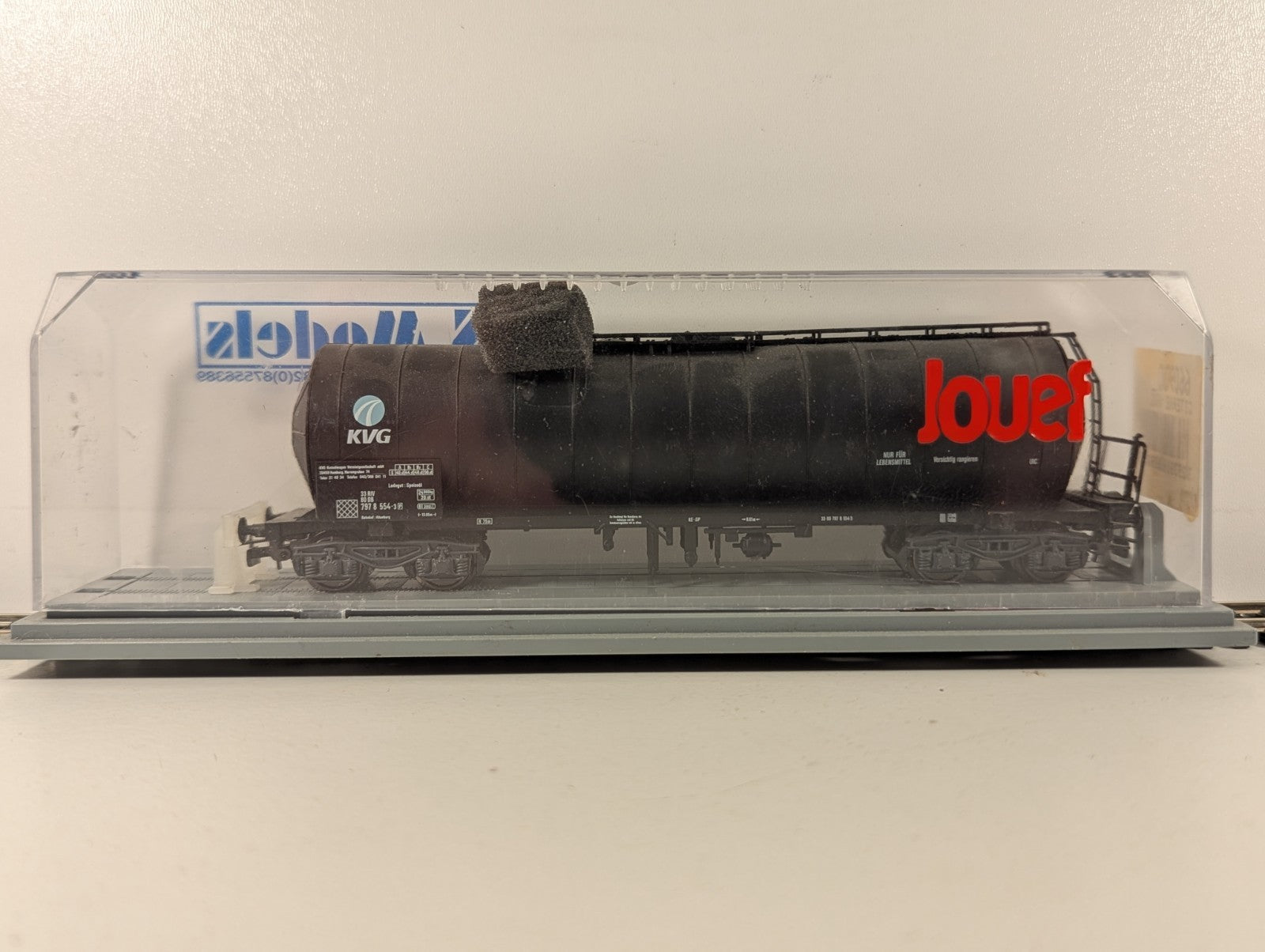 Jouef HO Gauge Citerne KVG Tank Wagon 33 80 797 8 554-3 KVG Black 6