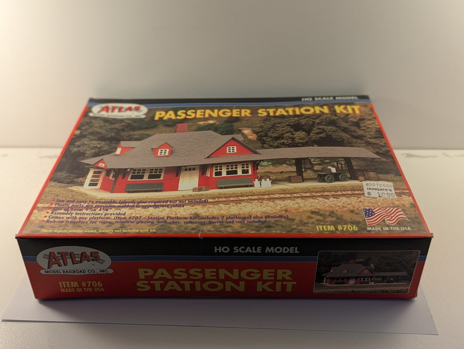 Atlas HO Scale Passenger Station Kit Building Kit 706