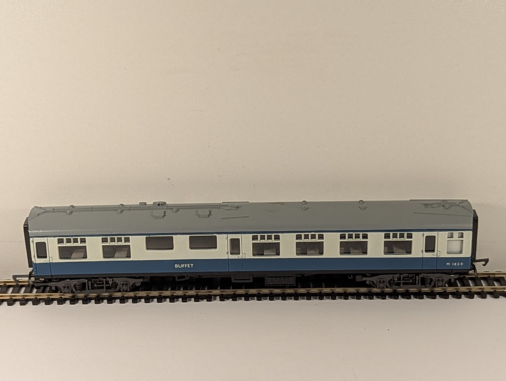 Trix M1820 BR Mk1 Miniature Buffet Coach Blue Grey OO Gauge Boxed