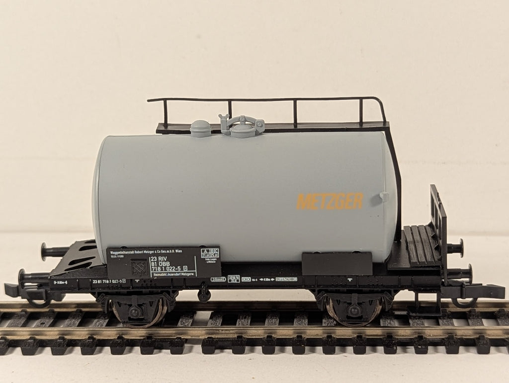 Piko HO Gauge ÖBB Metzger Tank Wagon 23 81 718 1 022-5 ÖBB Grey Metzger