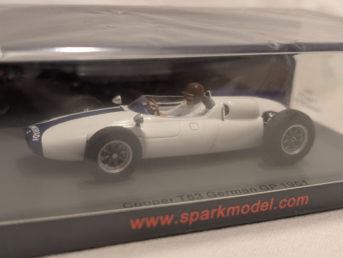 Spark 1:43 Cooper T53 German GP 1961 Ian Burgess Die-cast Car 30