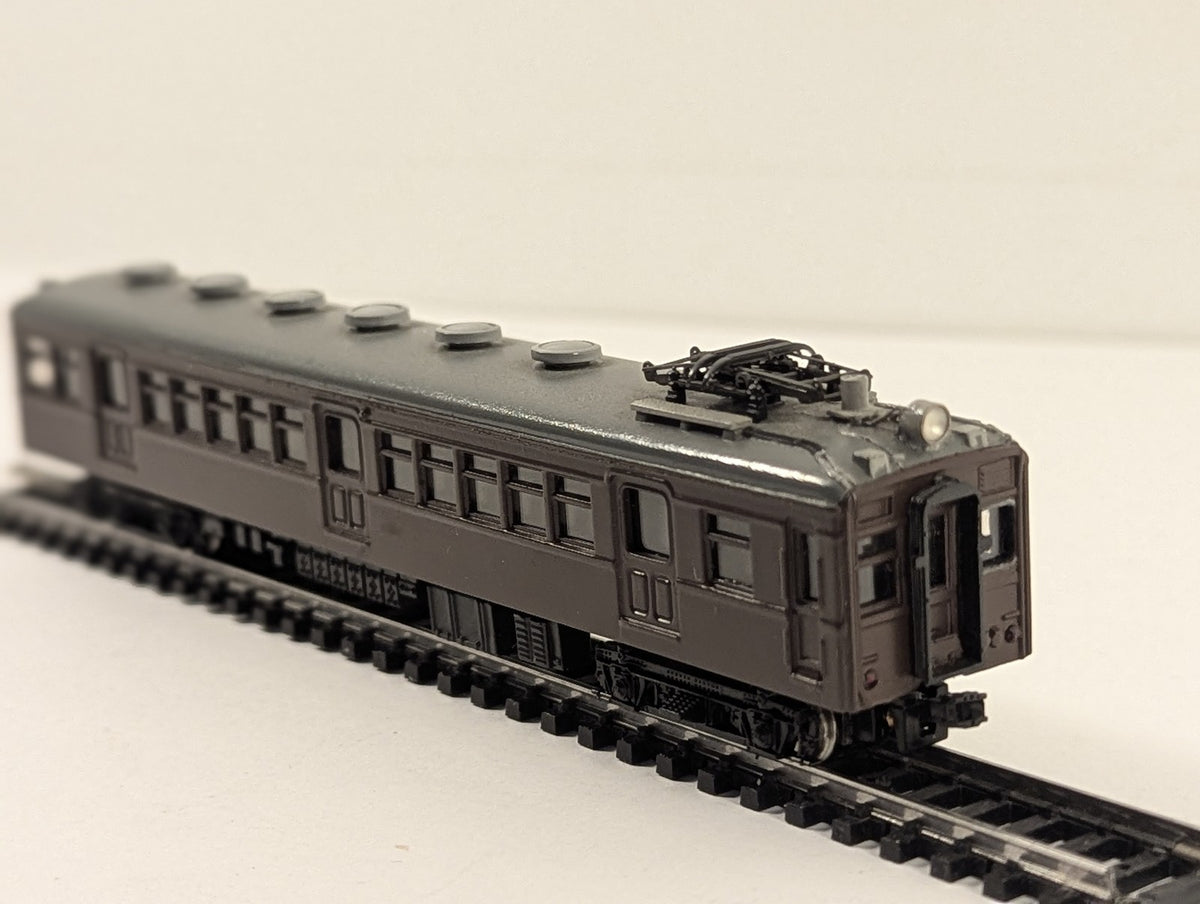N Gauge JNR Class Moha 60 Electric Railcar Moha 60018 JNR Brown