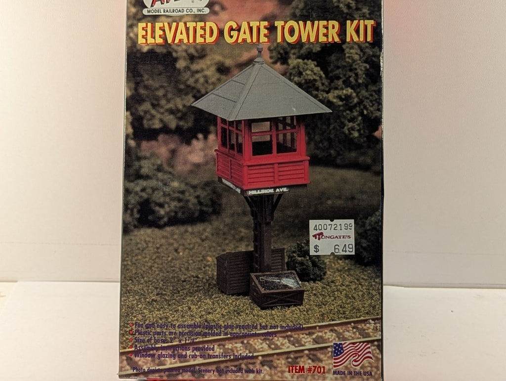 Atlas HO Scale Elevated Gate Tower Kit Building Kit 701
