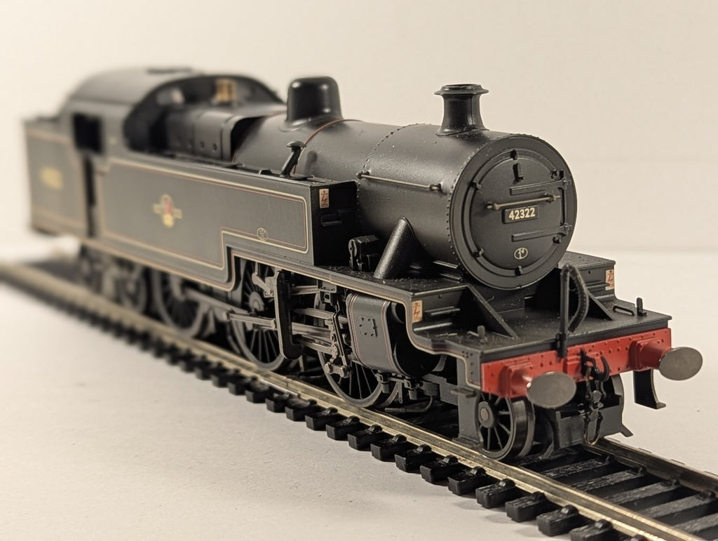 Hornby R2287 Class 4P 2-6-4T 42322 in BR black with late crest - weathered