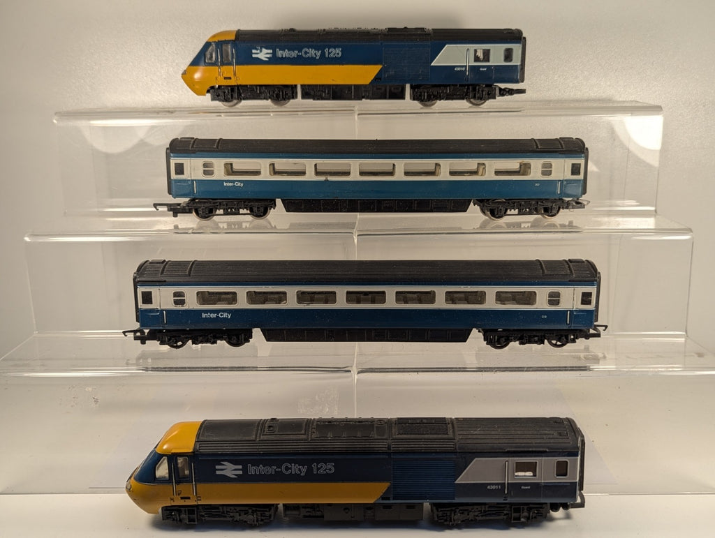 Hornby OO Gauge BR Blue Grey Class 43 HST Inter-City 125 4-Car Train Pack