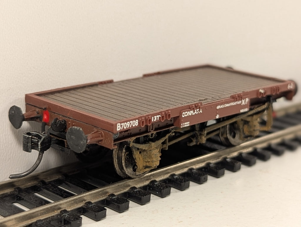Bachmann Branchline OO Gauge Conflat Wagon with Knuckle Couplers