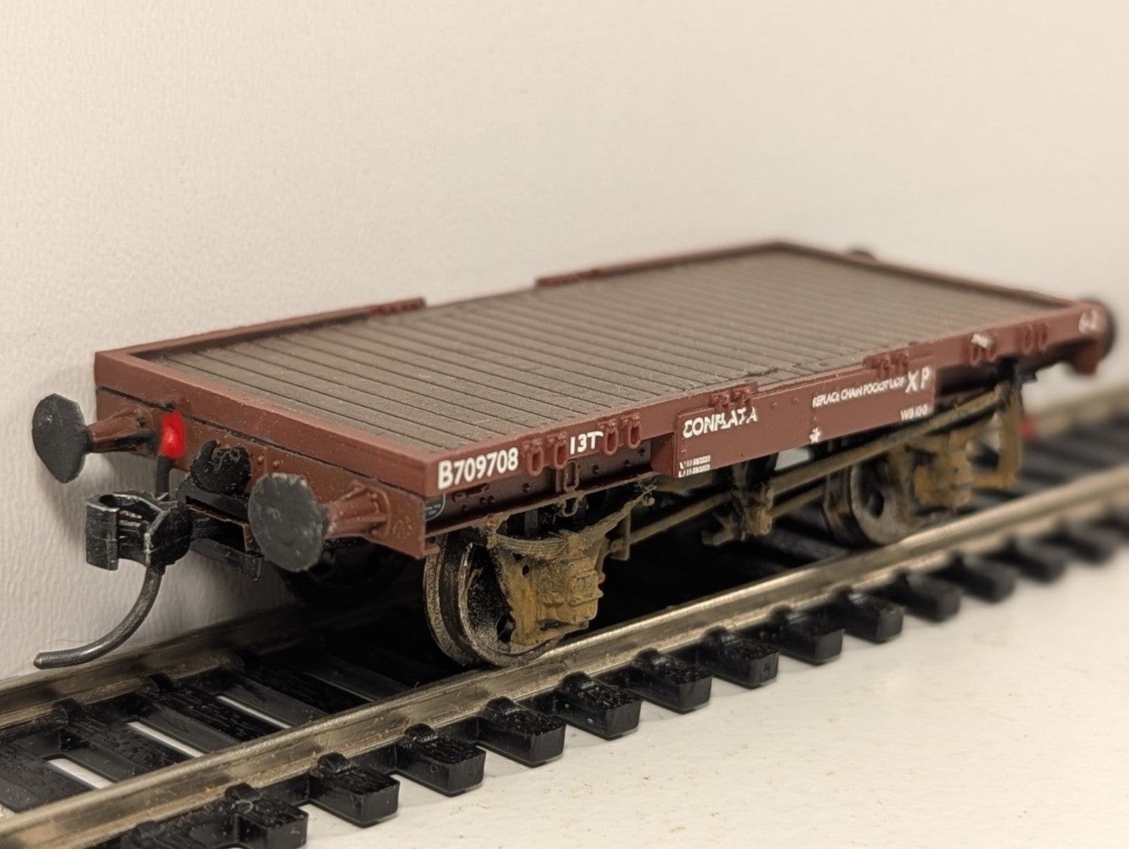 Bachmann Branchline OO Gauge Conflat Wagon with Knuckle Couplers