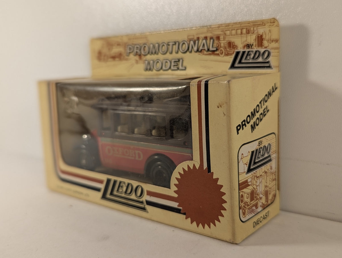 Lledo Vintage Ford Model T Bus Die-cast Bus 103 Oxford Red & Brown
