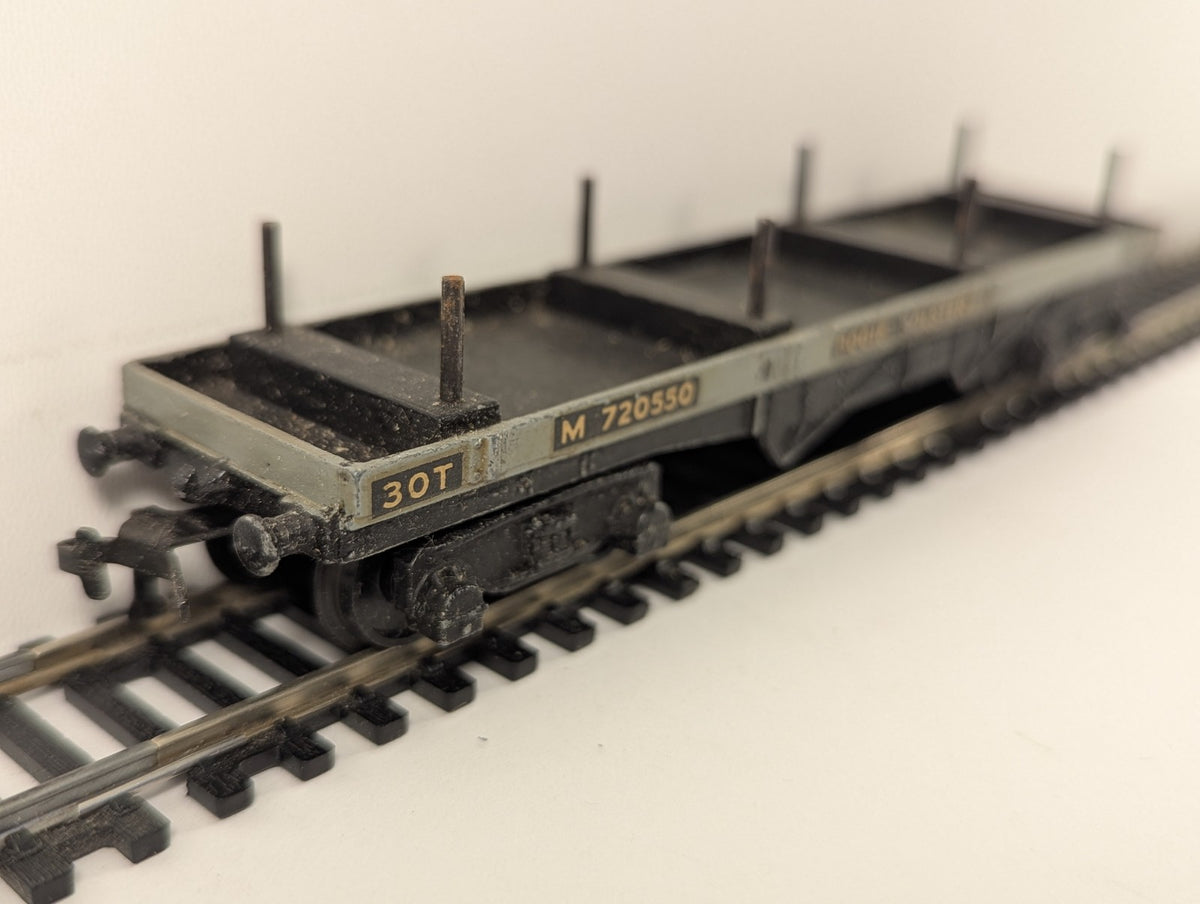 Hornby Dublo OO Gauge 30-ton Bogie Bolster Wagon Goods Wagon M720550 BR Grey