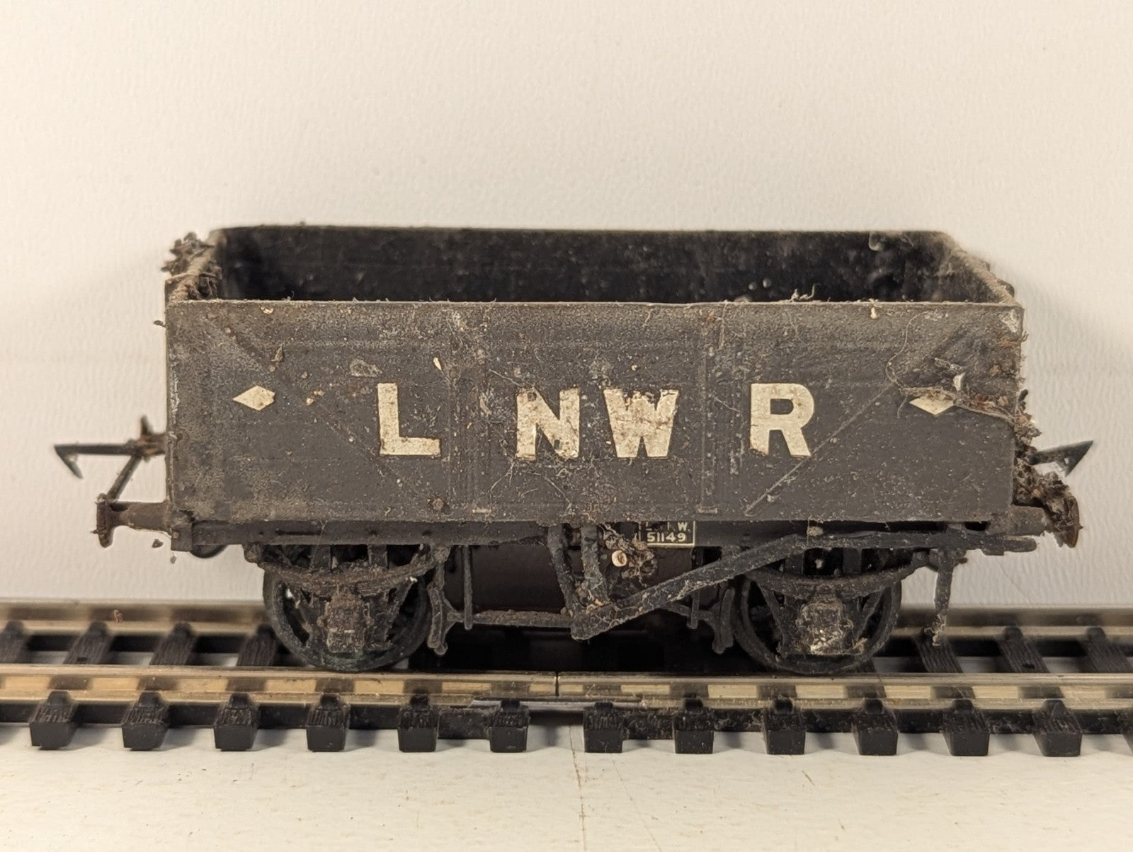 Kitbuilt OO Gauge LNWR 5-Plank Open Wagon Goods Wagon 51149 LNWR Grey