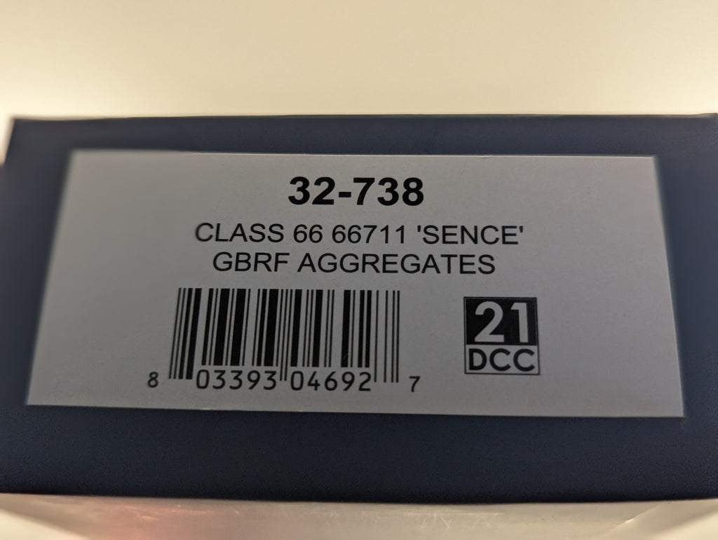 Bachmann Aggregates Class 66 66711 'Sence' Diesel Locomotive  DCC Ready