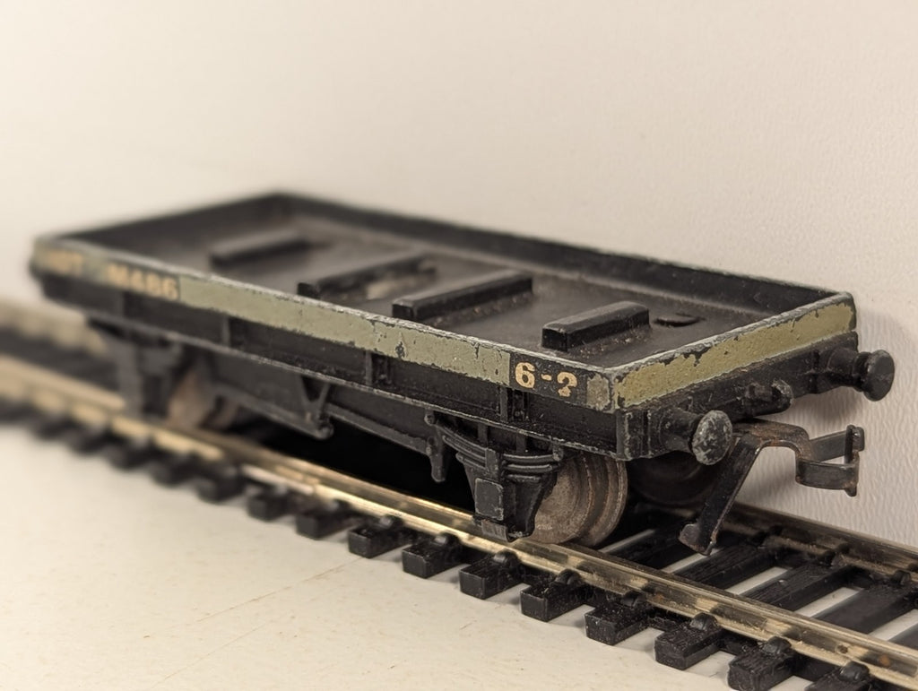 Hornby Dublo OO Gauge Low Sided Wagon Goods Wagon M486 BR Grey D1