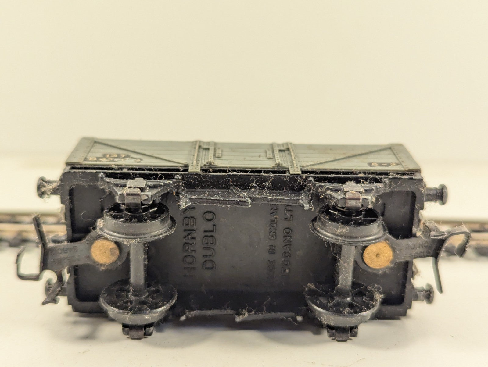 Hornby Dublo OO Gauge Grey Open Wagon - Damaged Lettering & Numbering