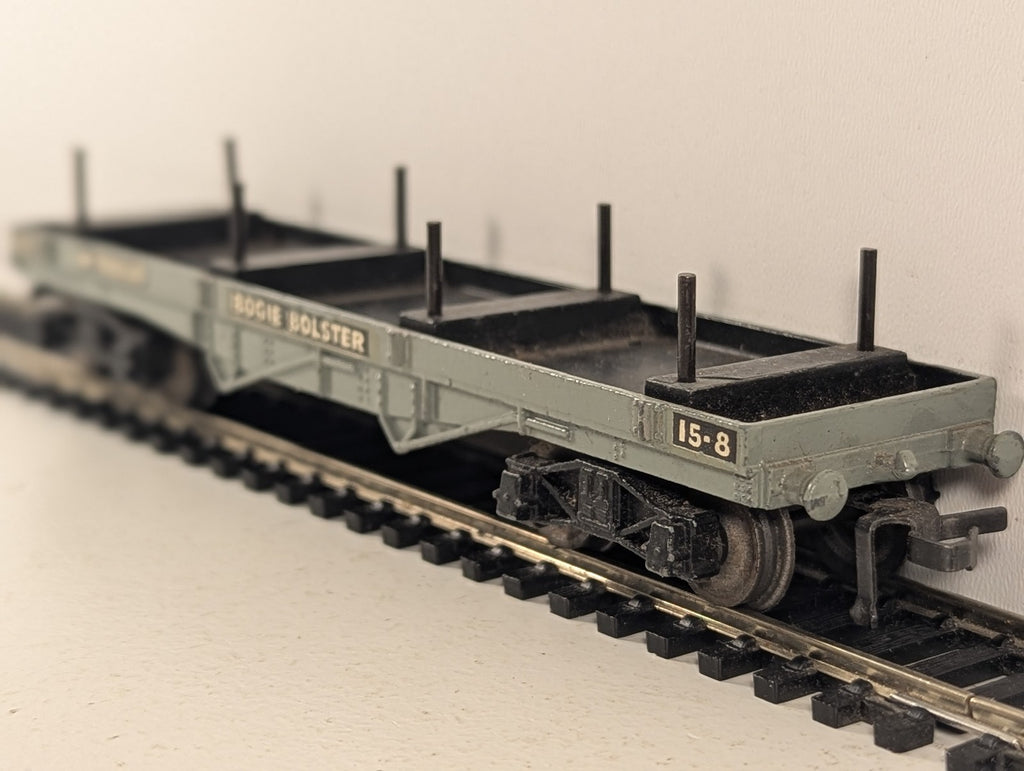 Hornby Dublo OO Gauge 30-Ton Bogie Bolster Wagon Goods Wagon M720550 BR Grey
