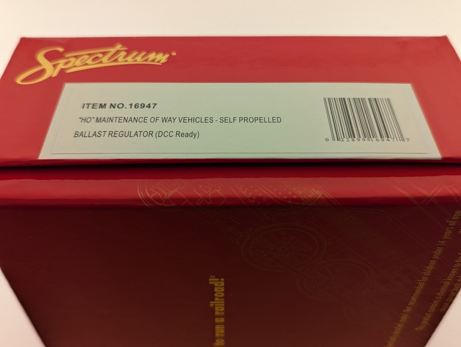 BachmannSpectrum 16947 HOGauge DCCReadyMaintenance-ofWay BallastRegulator-boxed