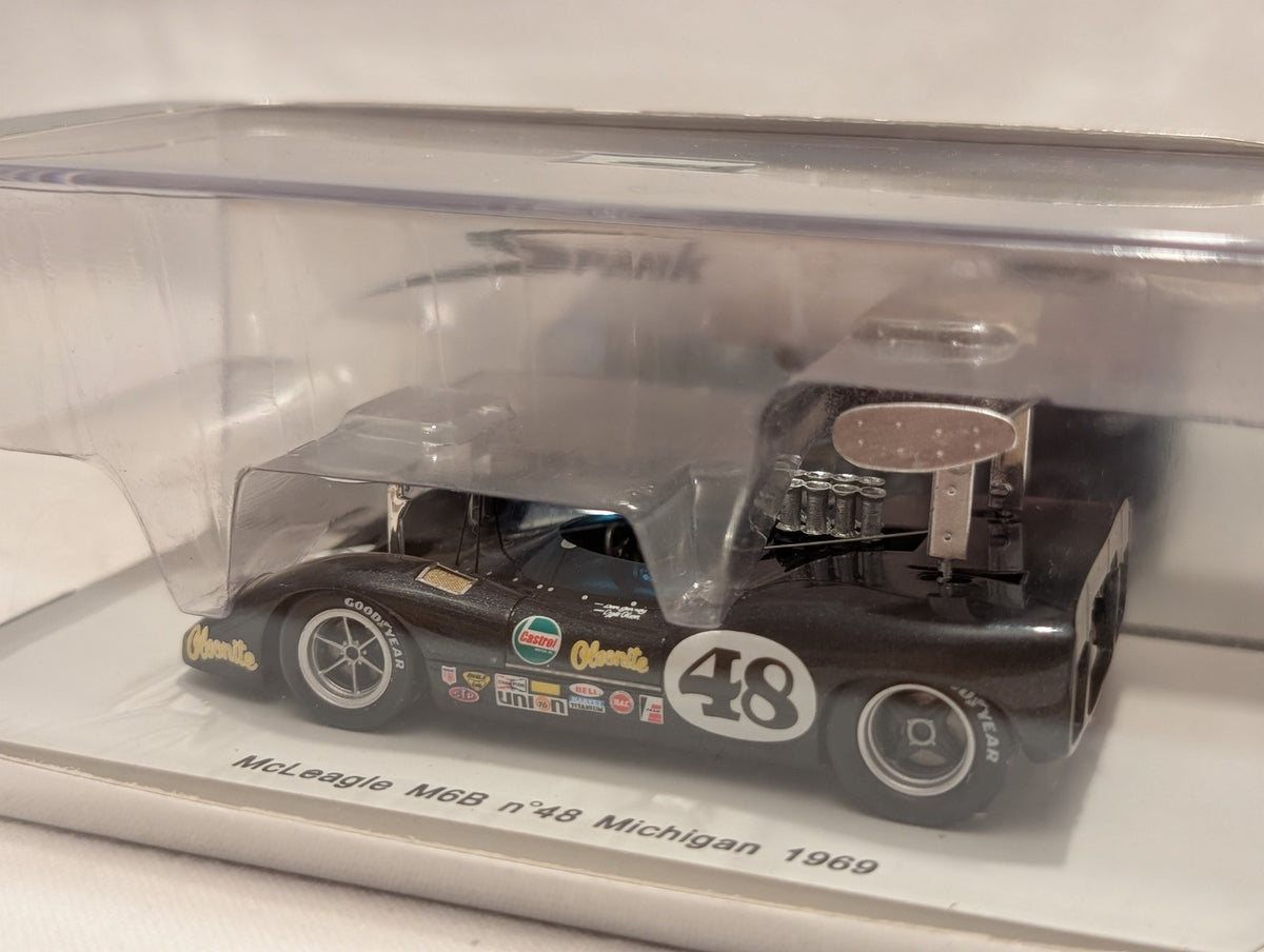 Spark McLeagle M6B nº48 Michigan 1969 Dan Gurney Model Car Olsonite Black S1119