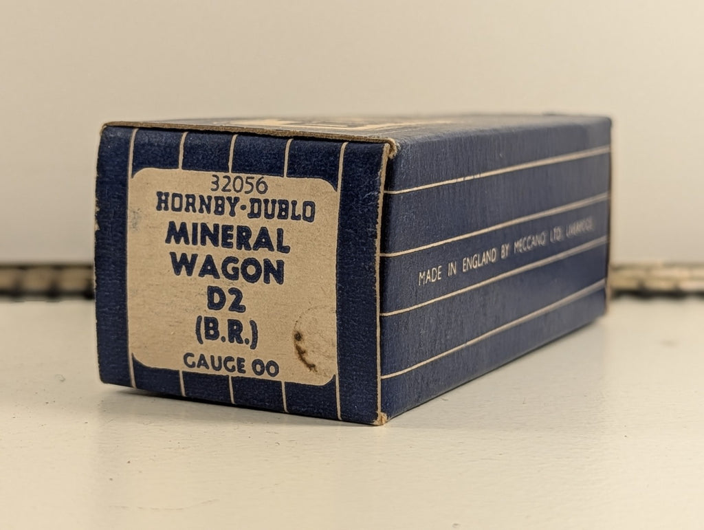 Hornby Dublo 32056 OO Gauge D2 Grey BR 16 Ton Mineral Wagon - Boxed