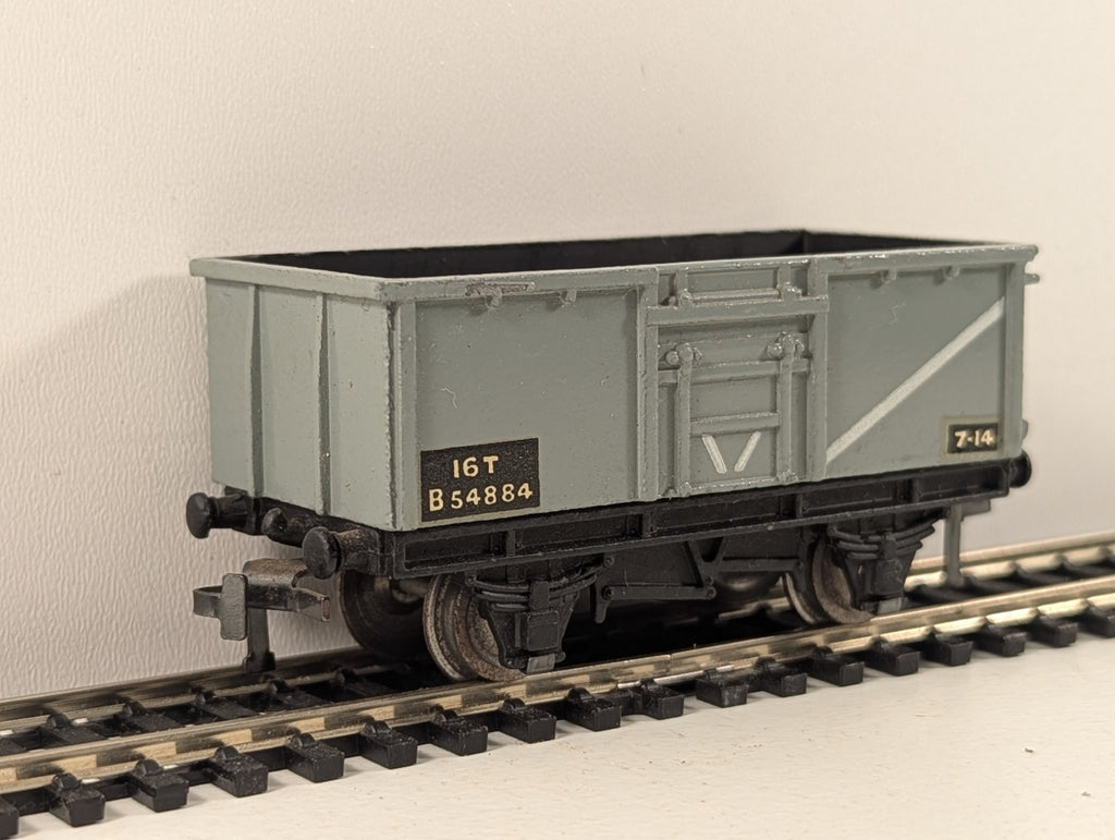 Hornby Dublo 32056 OO Gauge D2 Grey BR 16 Ton Mineral Wagon - Boxed
