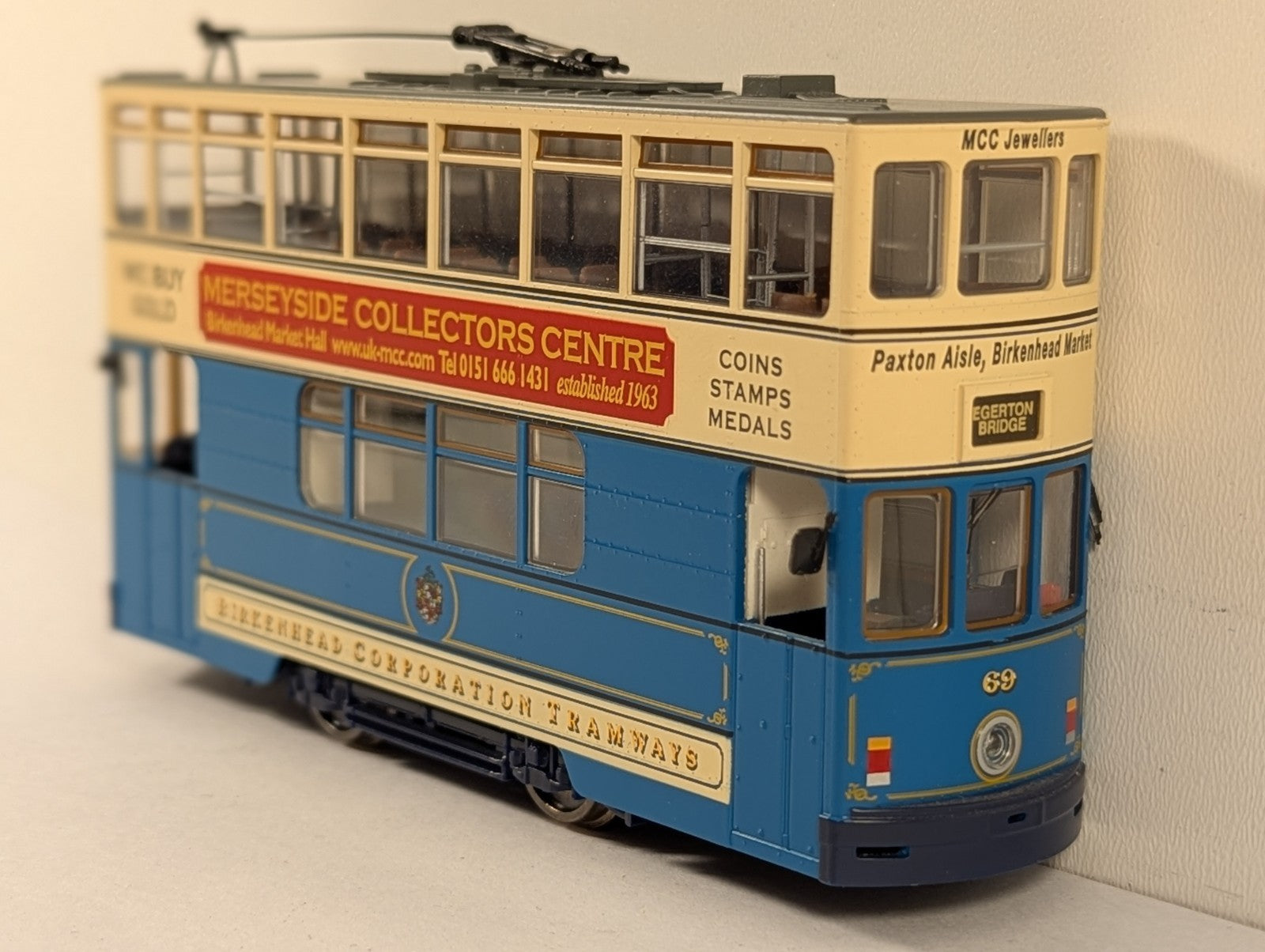 Bachmann OO Gauge Birkenhead Corporation Tramways Tram Car 69