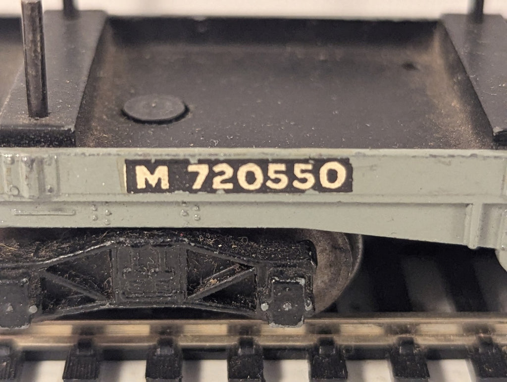 Hornby Dublo OO Gauge 30-Ton Bogie Bolster Wagon Goods Wagon M720550 BR Grey