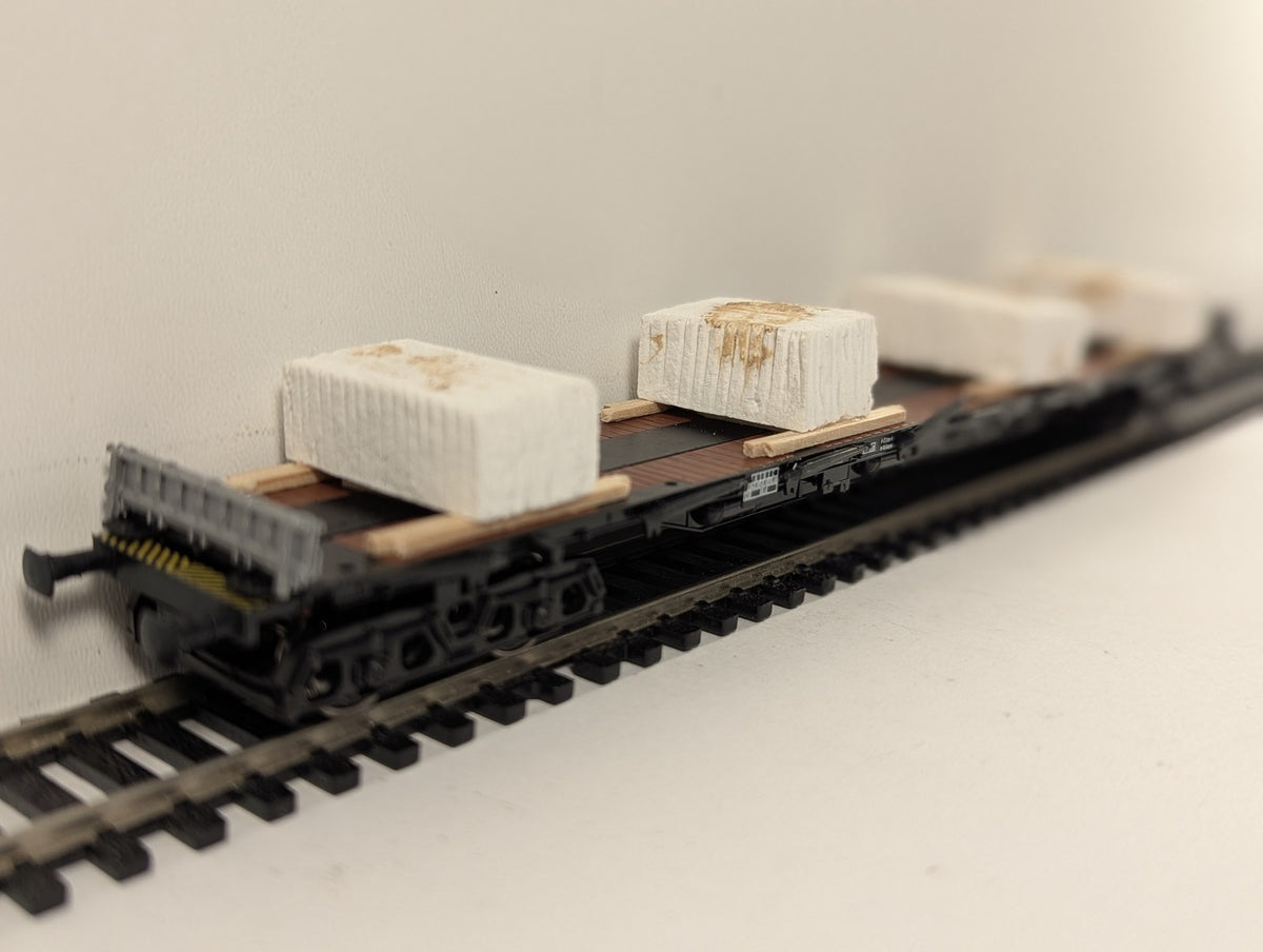 Roco HO Gauge DB Flat Wagon with Marble Blocks DB Black and Brown 47219