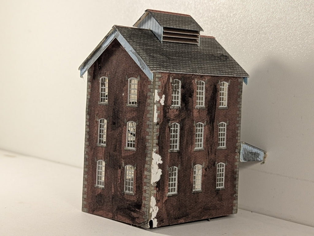 Metcalfe OO Gauge Brewery Tower Model Building Red Brick PO284