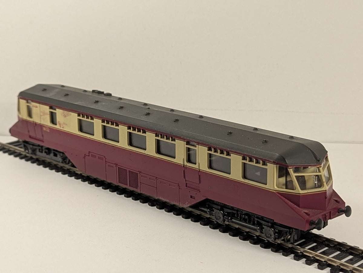 Lima OO Gauge GWR Streamlined Diesel Railcar W22 BR Crimson & Cream