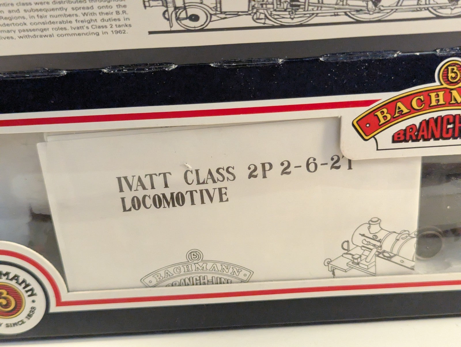 Bachmann 31-450 OO Gauge Class 2MT Ivatt 2-6-2T 41221 BR Black Boxed