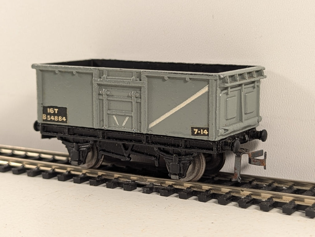 Hornby Dublo 32056 OO Gauge Grey BR D2 16 Ton Mineral Wagon - Boxed
