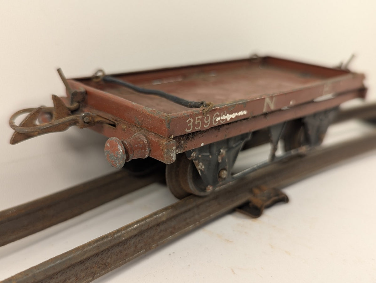 Hornby O Gauge No. 1 Flat Truck Goods Wagon 35968 NE