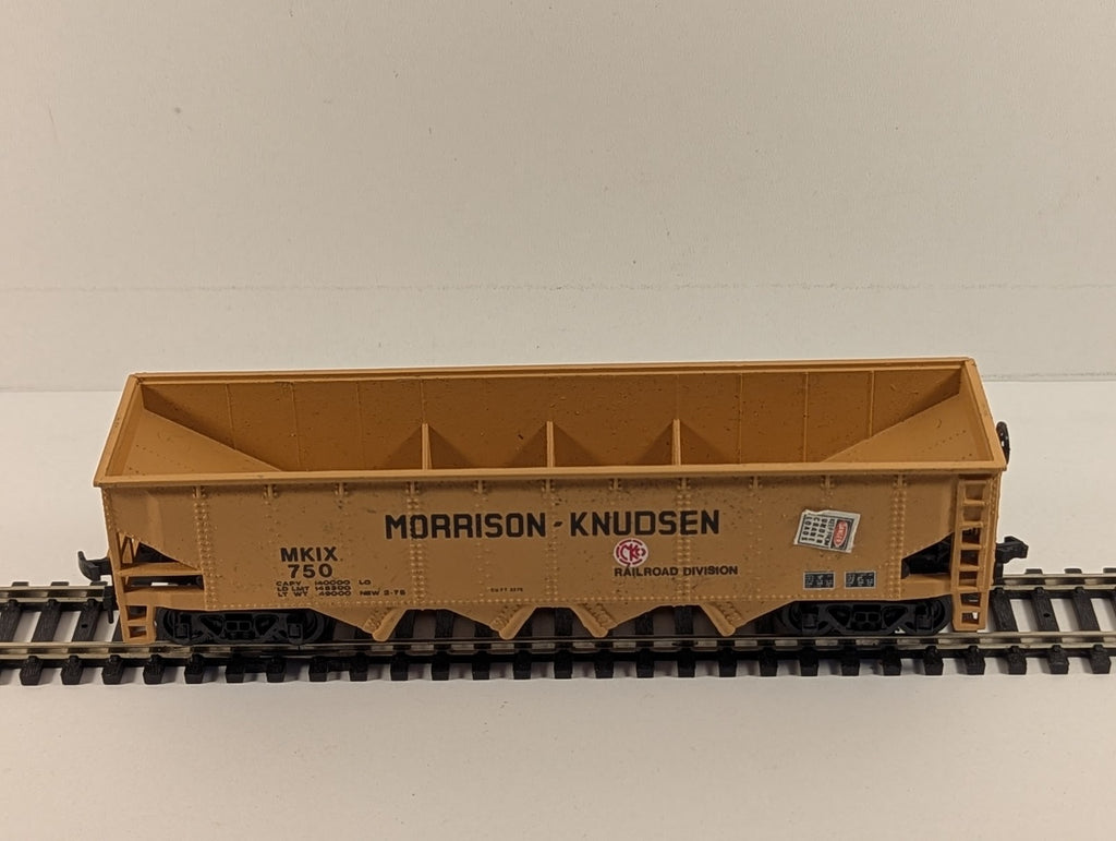 Bachmann HO Gauge Morrison-Knudsen 3-Bay Hopper Wagon Goods Wagon MKIX 750
