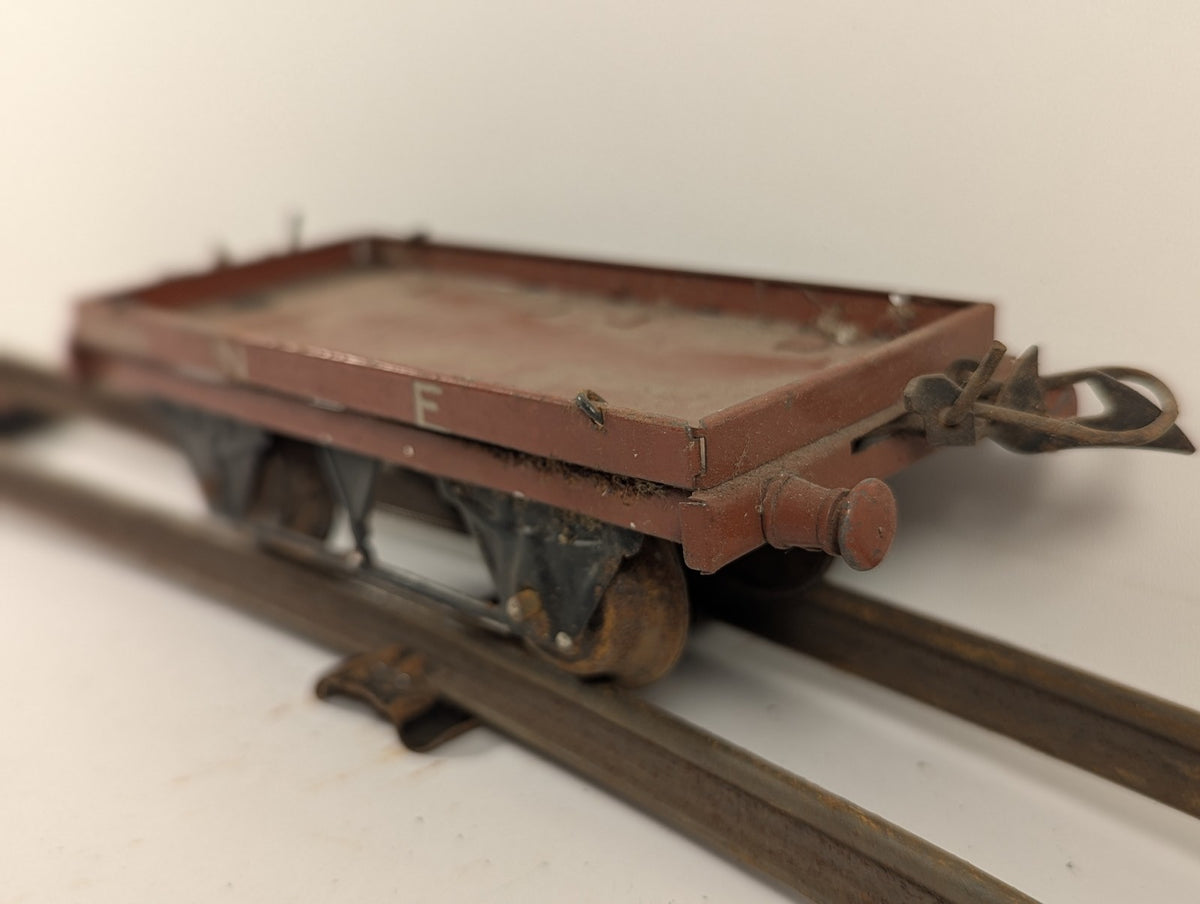 Hornby O Gauge No. 1 Flat Truck Goods Wagon 35968 NE Bauxite