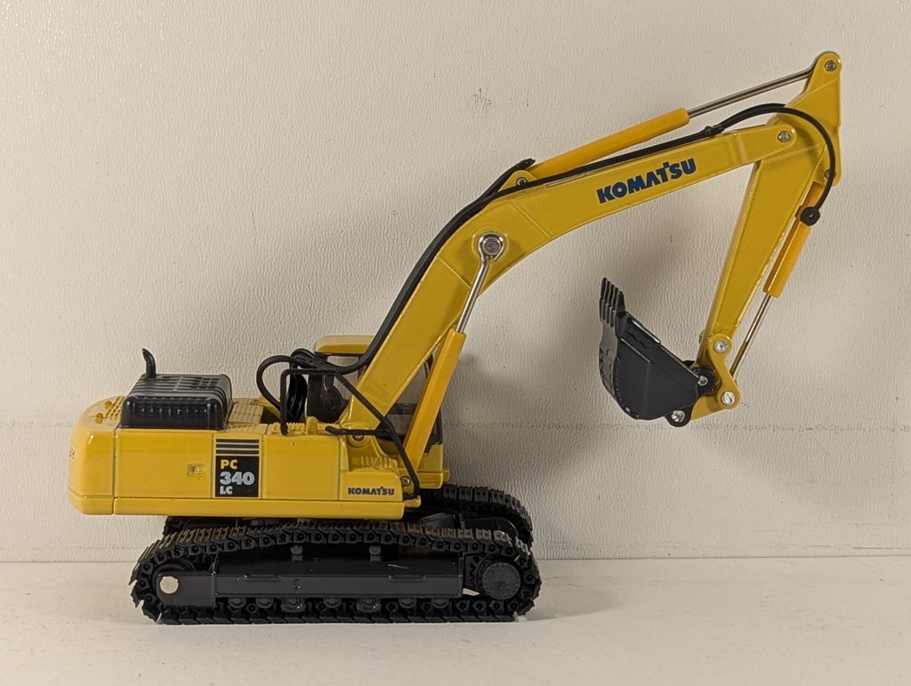 Oxford Diecast 1:76 Komatsu PC340LC Excavator Diecast Excavator Komatsu Yellow