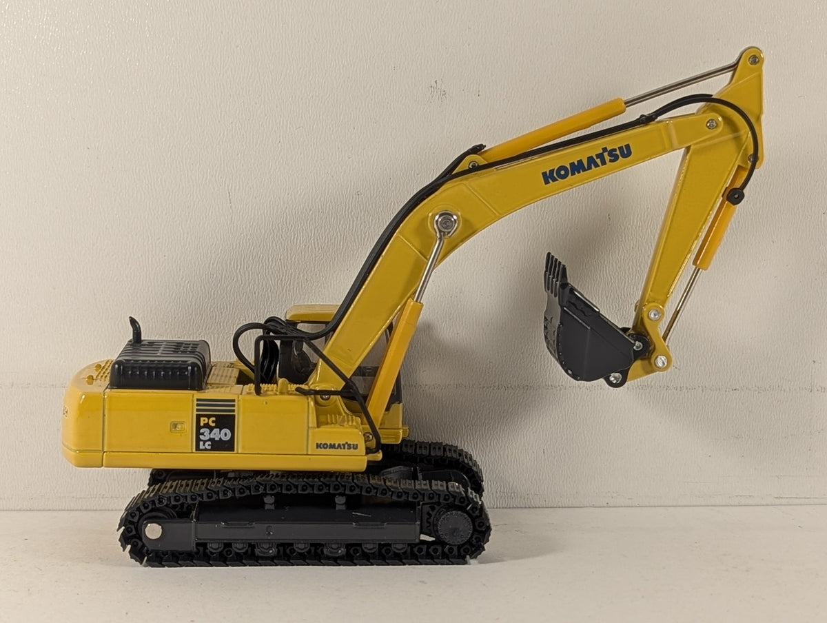 Oxford Diecast 1:76 Komatsu PC340LC Excavator Diecast Excavator Komatsu Yellow