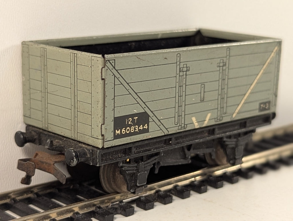 Hornby Dublo OO Gauge 12-Ton Open Wagon Wagons M608344 BR Grey D1