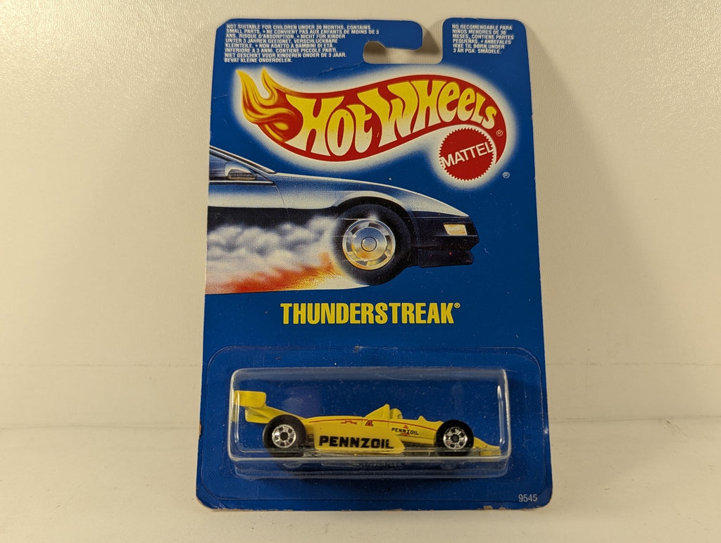 Hot Wheels 1:64 Thunderstreak Die-cast Car Pennzoil Yellow 9545