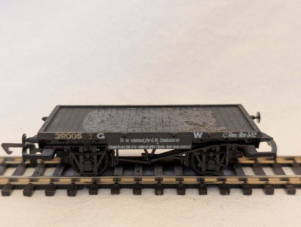 Airfix OO Gauge GWR Conflat A Goods Wagon 39005 GWR Grey 54309