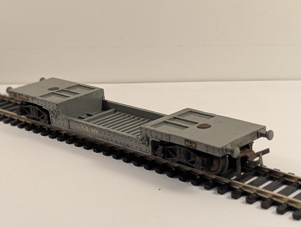 Hornby Dublo 4685 OO Gauge BR Grey 40t Weltrol MV Wagon B901006